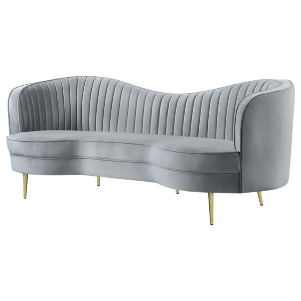 Sophia - Upholstered Channel Tufted Sofa - Image 15