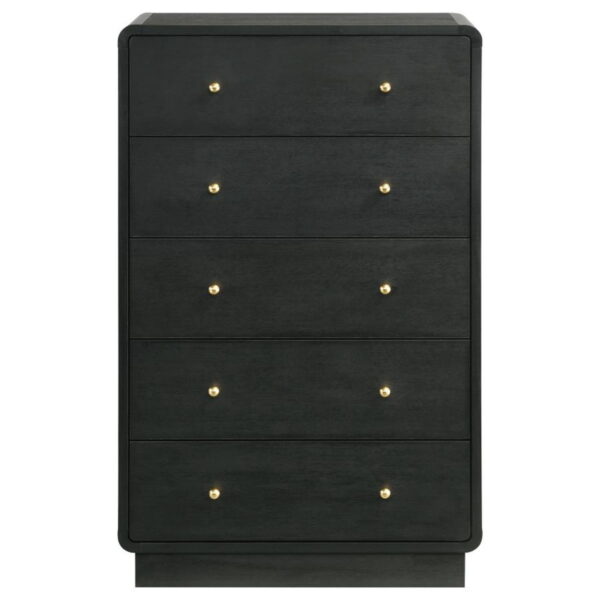 Cavelle - 5-Drawer Chest Of Drawers - Black - Image 7