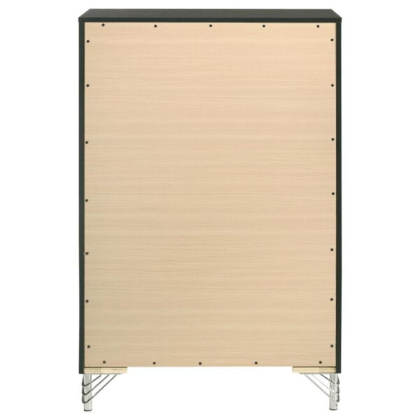 Lucia - 5-Drawer Bedroom Chest Of Drawers - Black - Image 7