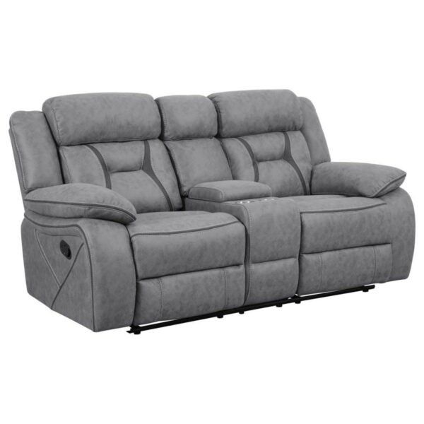 Higgins - Upholstered Motion Reclining Sofa Set - Image 8