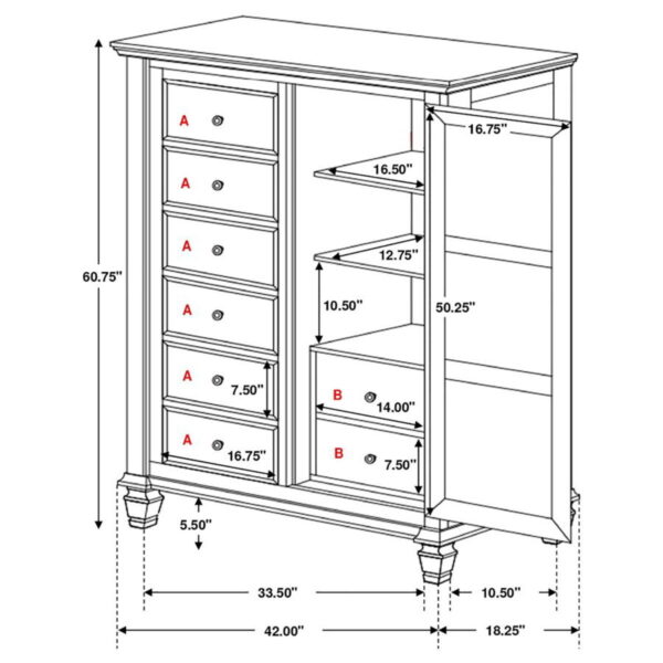 Sandy Beach - Man's Chest with Concealed Storage - Image 9