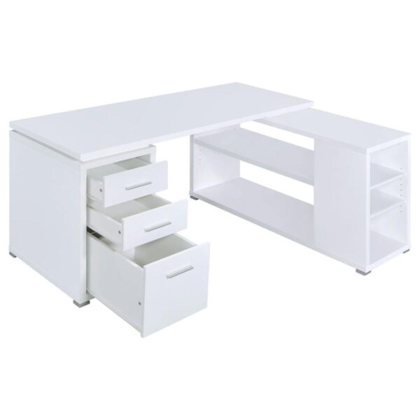 Yvette - 3-Drawer L-Shape Computer Desk - Image 17