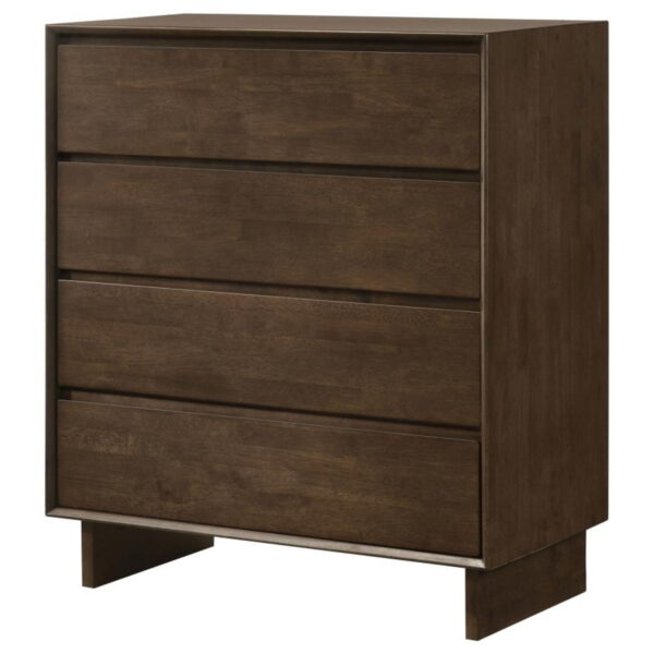 Glenwood - 4-Drawer Chest Of Drawers - Warm Brown - Image 12