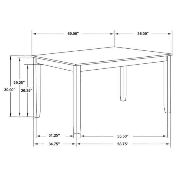 Fortress - 7 Piece Rectangular Dining Set - Vintage Vanilla - Image 9