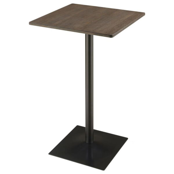 Cavalier - 3 Piece Square Bar Table Set - Dark Elm and Black - Image 5