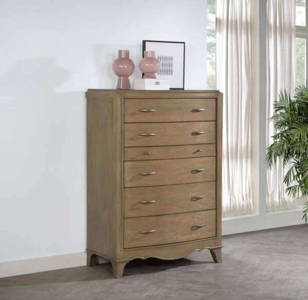 Revello - 6-Drawer Bedroom Chest Of Drawers - Washed Mango - Image 10