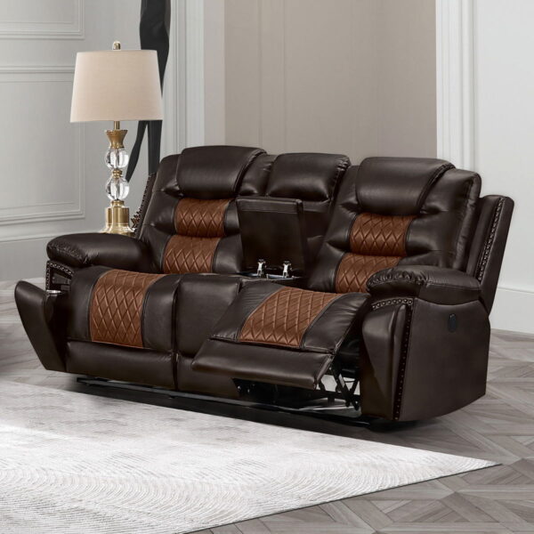 Nikko - Console Loveseat With Dual Recliners - Image 20