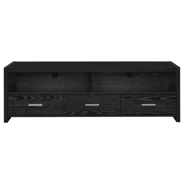 Alton - 3-drawer Black Oak TV Console - Image 2