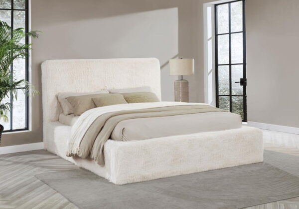 Rebecca - Faux Fur Upholstered Bed - Image 6