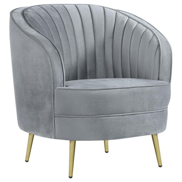 Sophia - Upholstered Channel Tufted Sofa Set - Image 8