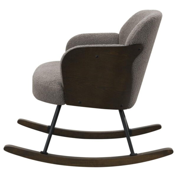 Paige - Boucle Upholstered Mid Back Rocking Chair - Image 6