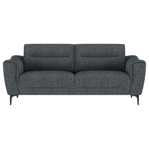 Nolan - 2 Piece Upholstered Sofa Set - Charcoal - Image 13