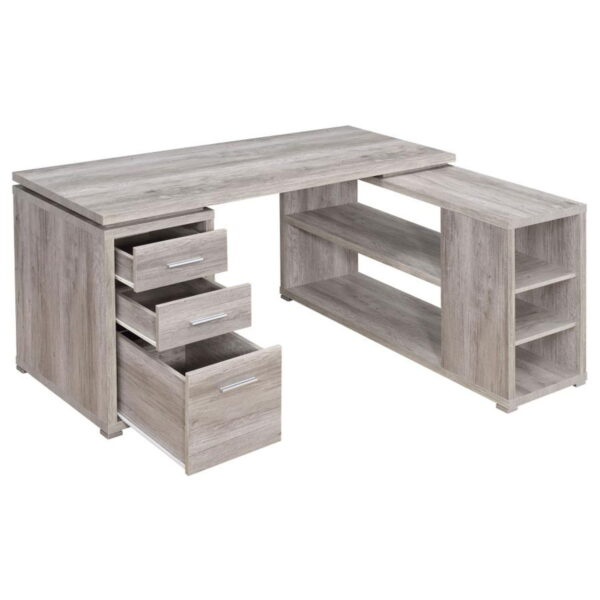 Yvette - 3-Drawer L-Shape Computer Desk - Image 25