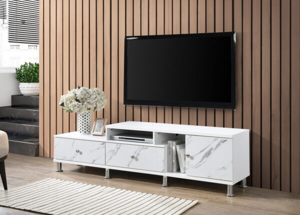 Tessa - TV Stand - White - Image 2
