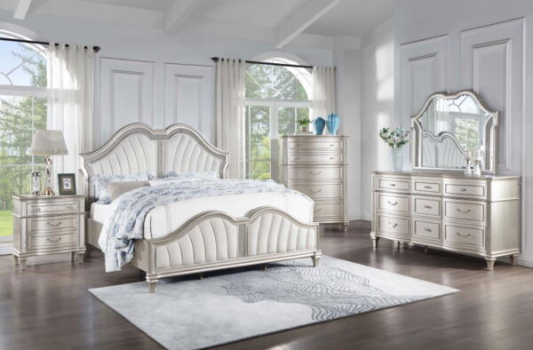 Evangeline - Wood LED Panel Bed - Image 5