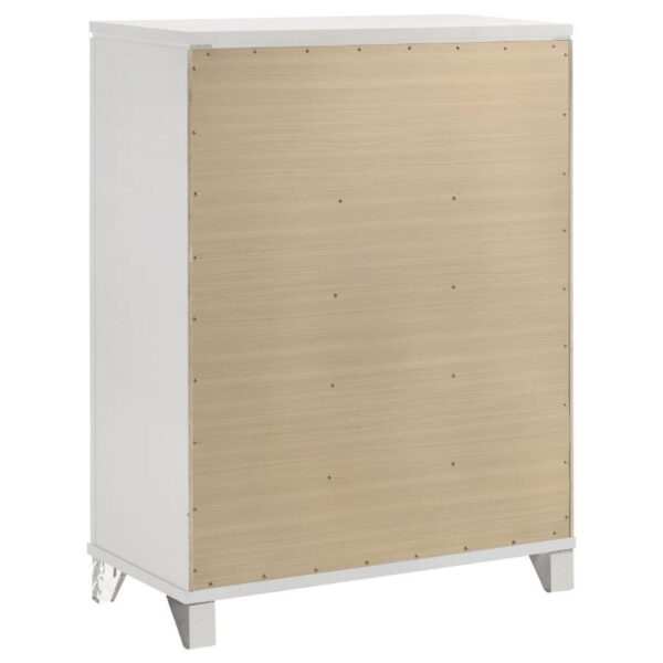 Marmore - 5-Drawer Bedroom Chest Of Drawers - White - Image 10