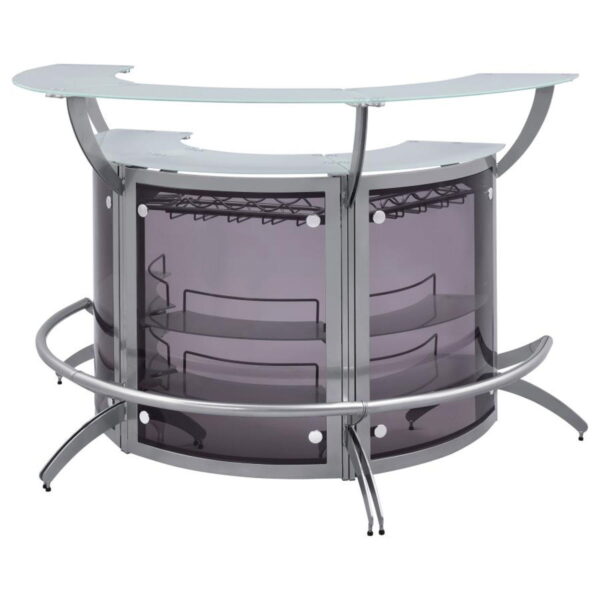 Dallas - 3-Piece Curved Freestanding Home Bar Cabinet - Image 17