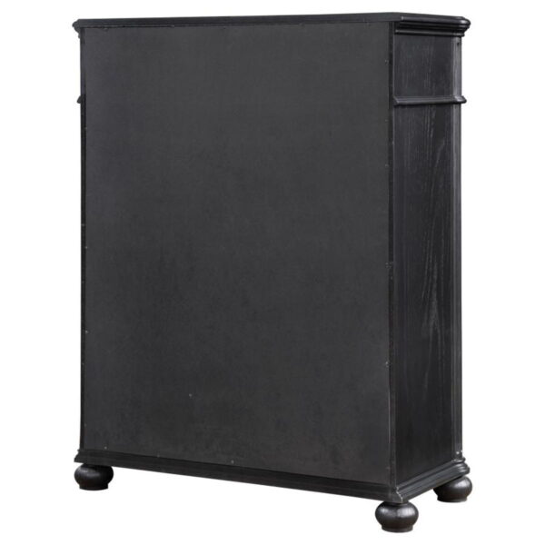 Celina - 5-Drawer Bedroom Chest - Black - Image 8