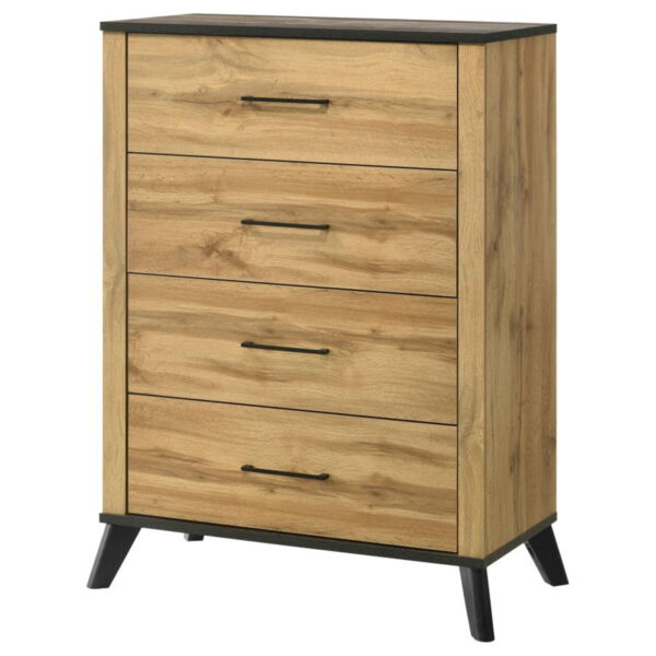 Kaywood - 4-Drawer Bedroom Chest Of Drawers - Natural Pine - Image 3