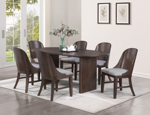 Cullen - 5 Piece Dining Room Set - Walnut - Image 2
