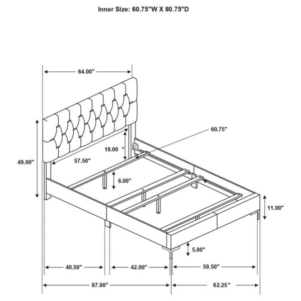 Kendall - Panel Upholstered Bed - Image 3