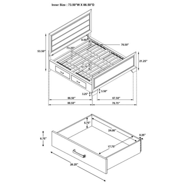 Kauffman - Transitional Storage Bed Bedroom Set - Image 152
