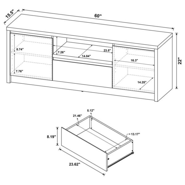 Winfield - 3-Piece Entertainment Center TV Stand - Image 2