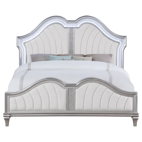 Evangeline - Wood LED Panel Bed - Image 9