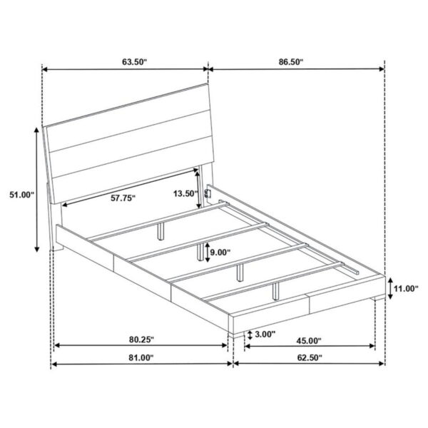 Felicity - Contemporary Panel Bed Bedroom Set - Image 87