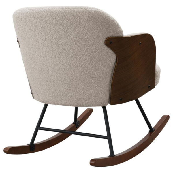 Paige - Boucle Upholstered Mid Back Rocking Chair - Image 18