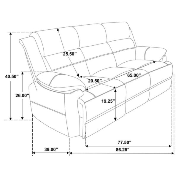 Ellington - Upholstered Padded Arm Sofa Set - Image 16