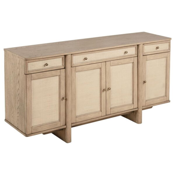 Kailani - 10 Piece Wood Dining Set with Sideboard - Beige Oak - Image 2