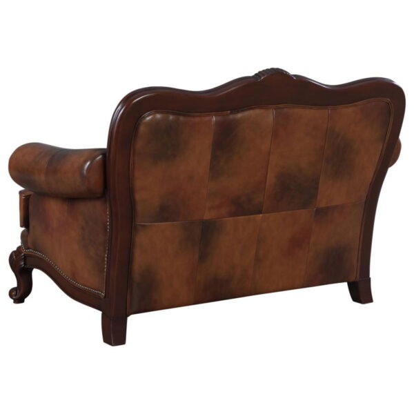 Victoria - Leather Upholstered Sofa Set - Image 9