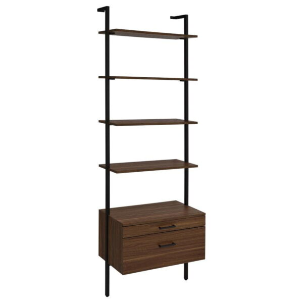 Owens - 3 Piece Wall Mounted Bookshelf Set - Walnut - Image 5