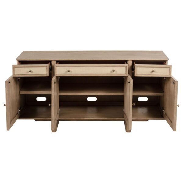 Kailani - 10 Piece Wood Dining Set with Sideboard - Beige Oak - Image 3