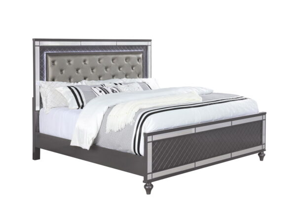 Refino - Bedroom Set - Gunmetal - Image 8