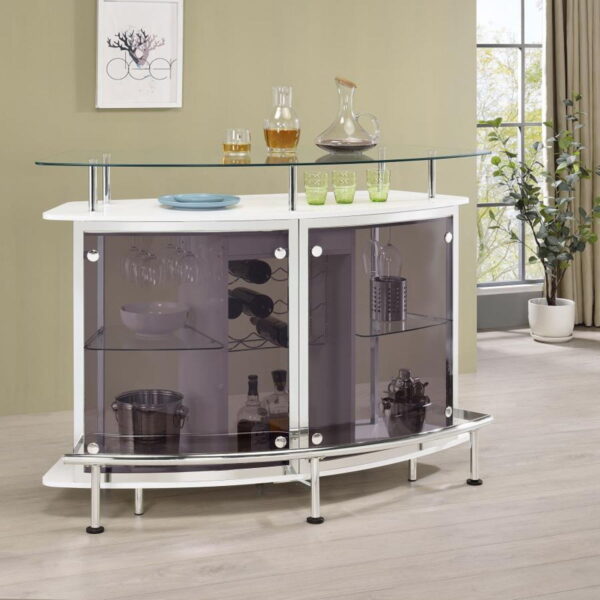 Gideon - Curved Glass Top Home Cabinet - Image 7