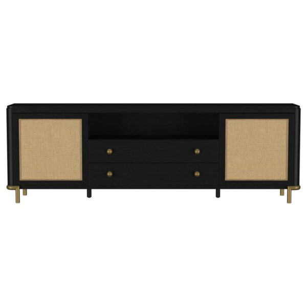 Arini - Rattan Cane 2-Door TV Stand Media Console - Image 14