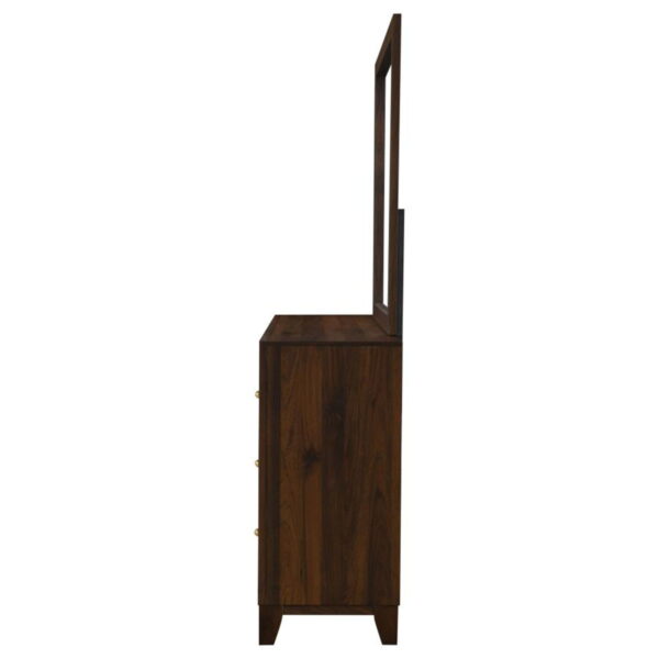 Welsley - 6-Drawer Dresser And Mirror - Walnut - Image 6