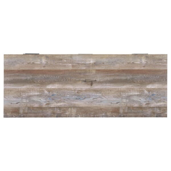 Samson - 4-Drawer Office Computer Desk - Weathered Oak - Image 2