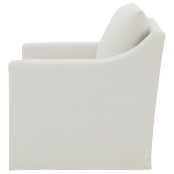 Winter - Upholstered Sloped Arm Accent Swivel Chair - Image 7