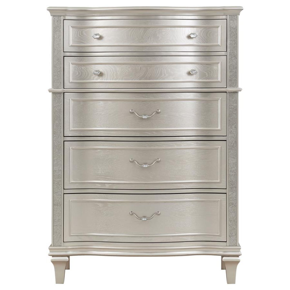 Evangeline - 6-Drawer Bedroom Chest - Silver Oak - Image 7