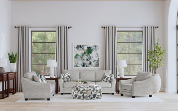 Tomkins - Boucle Upholstered Sofa - Light Gray - Image 13