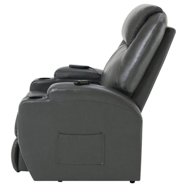 Sanger - Upholstered Power Lift Massage Recliner - Image 35