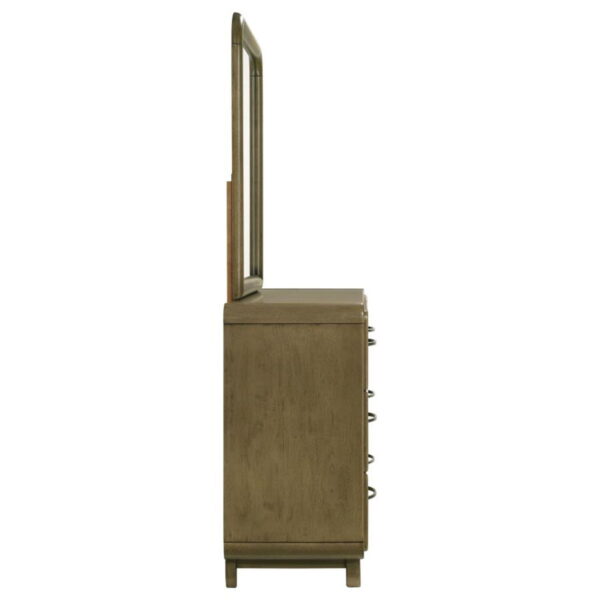 Amsbury - 6-Drawer Dresser And Mirror - Nutmeg - Image 9