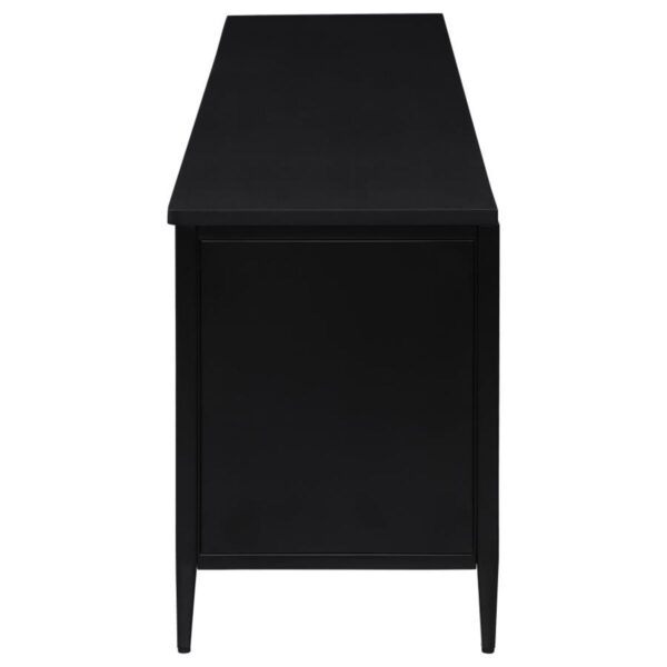 Amherst - 4-Door 78" Metal TV Stand Media Console - Black - Image 6