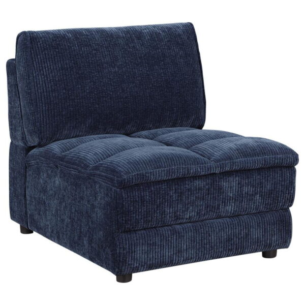 Atlantic - 5 Piece Upholstered Modular Sectional Sofa - Blue - Image 9