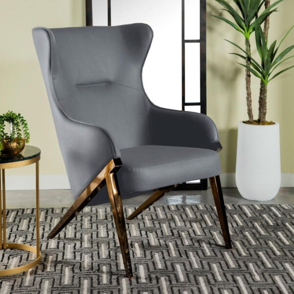 Walker - Upholstered High Wingback Accent Chair - Image 4