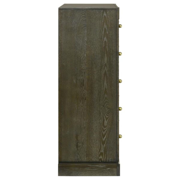 Gran Park - 5-Drawer Bedroom Chest Of Drawers - Dark Cocoa - Image 4