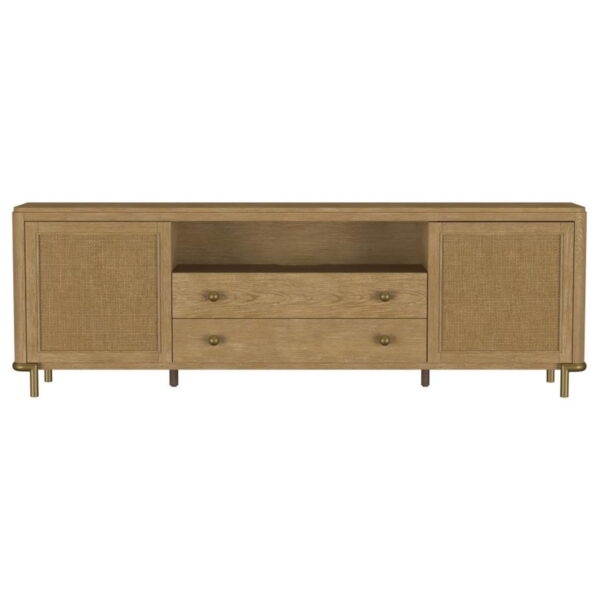 Arini - Rattan Cane 2-Door TV Stand Media Console - Image 25